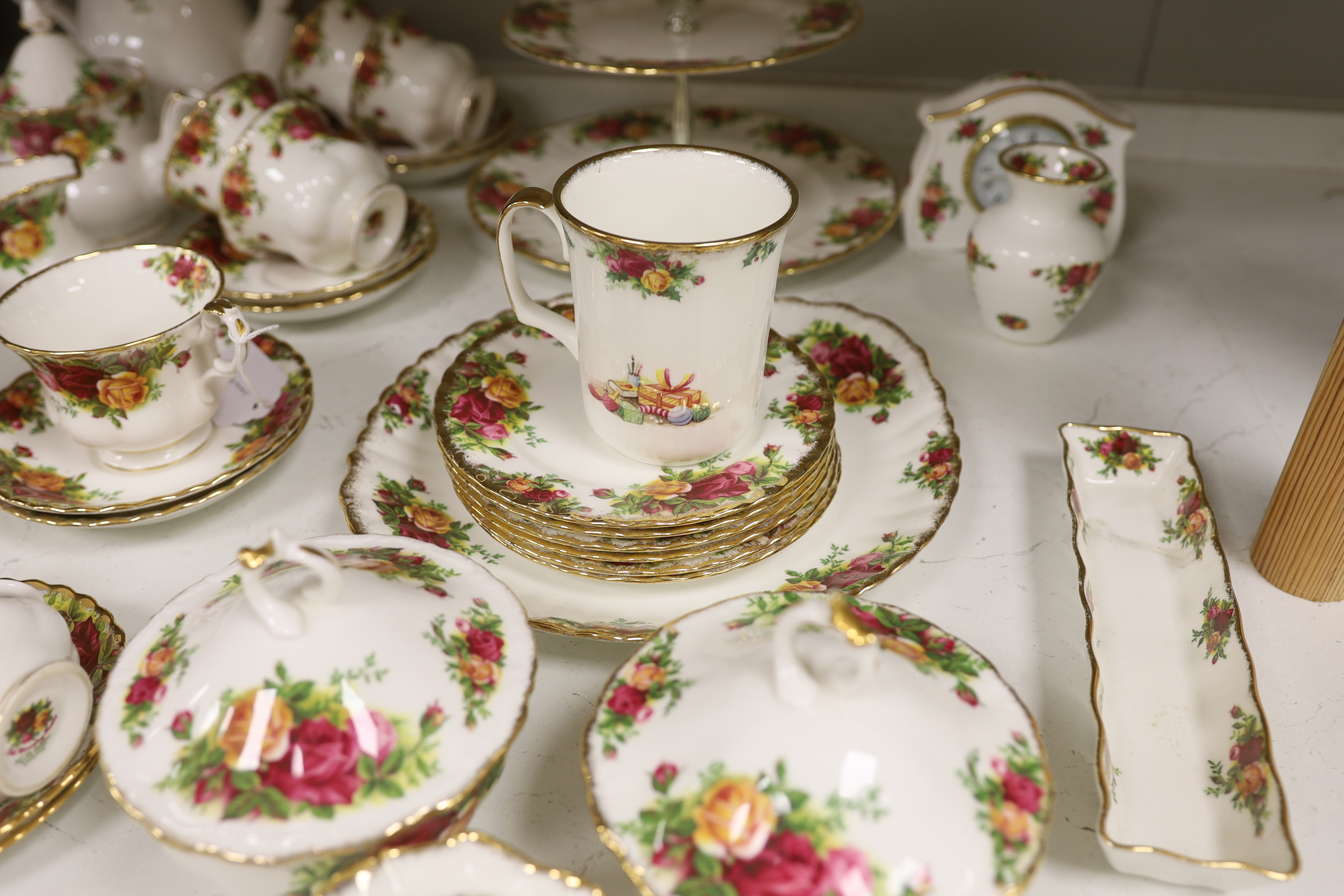 A Royal Albert Old Country Roses part tea and coffee service
